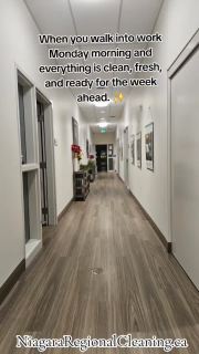 There’s just something about walking into work on a Monday morning when everything is bright, fresh, and perfectly clean.

The floors shine.
The air feels lighter.
The space feels ready.

A clean workplace doesn’t just look better — it feels better. It boosts morale, sets the tone for productivity, and makes your team happier to be there.

Start the week the right way.
Let Niagara Regional Cleaning help create a workplace your team actually enjoys walking into. ✨

📞(289)700-2162
📧 Rob@NiagaraRegionalCleaning.ca 
💻 NiagaraRegionalCleaning.ca